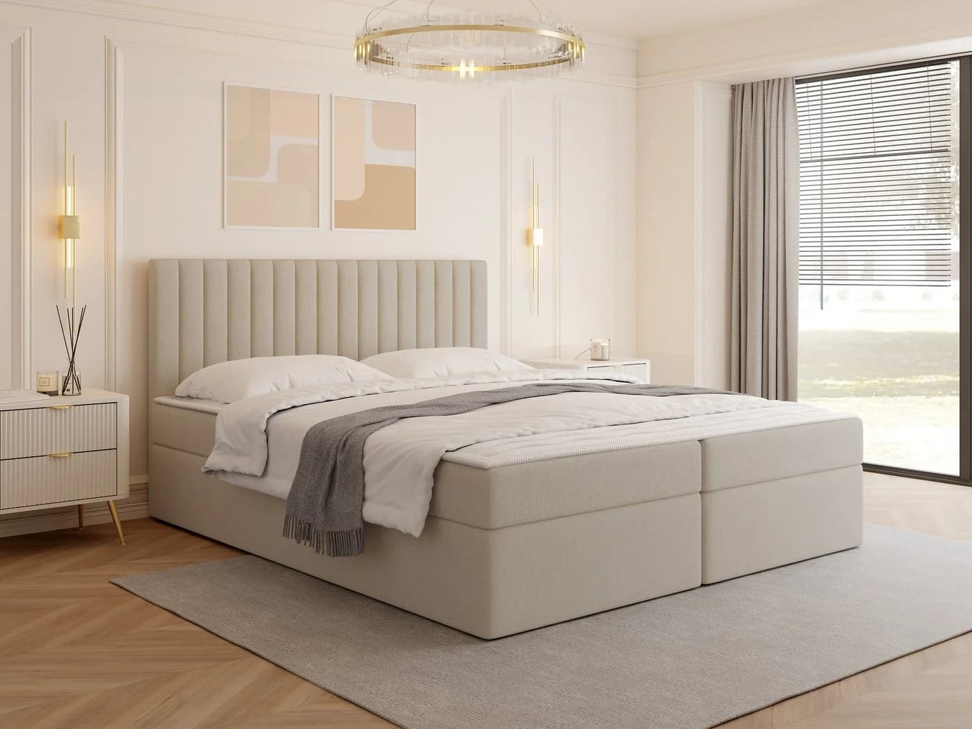 MIRJAN24 Boxspringbett Tirulo mit zwei Bettkästen für die Bettwäsche - Bild 2