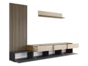 MIRJAN24 Wohnwand Narezi II TV-Lowboard Wandboard Wandpaneel Griffloses Öffnungssystem Bild 3