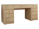 MIRJAN24 Schreibtisch Tireno Bis mit neun Schubladen, Goldfarben Aluminiumgriffe Bild 2