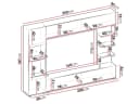 MIRJAN24 Wohnwand Lazando Komplett-Set mit Hängeschrank, Vitrine, TV-Lowboard und Wandregal Bild 4