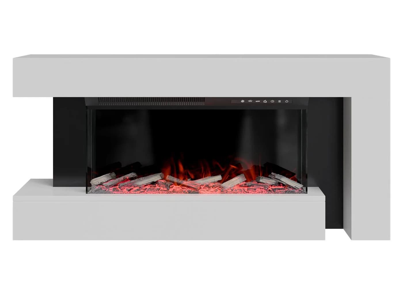 MIRJAN24 Kommode Haga mit LED-Flamme Harzholz-Effekt - Bild 3