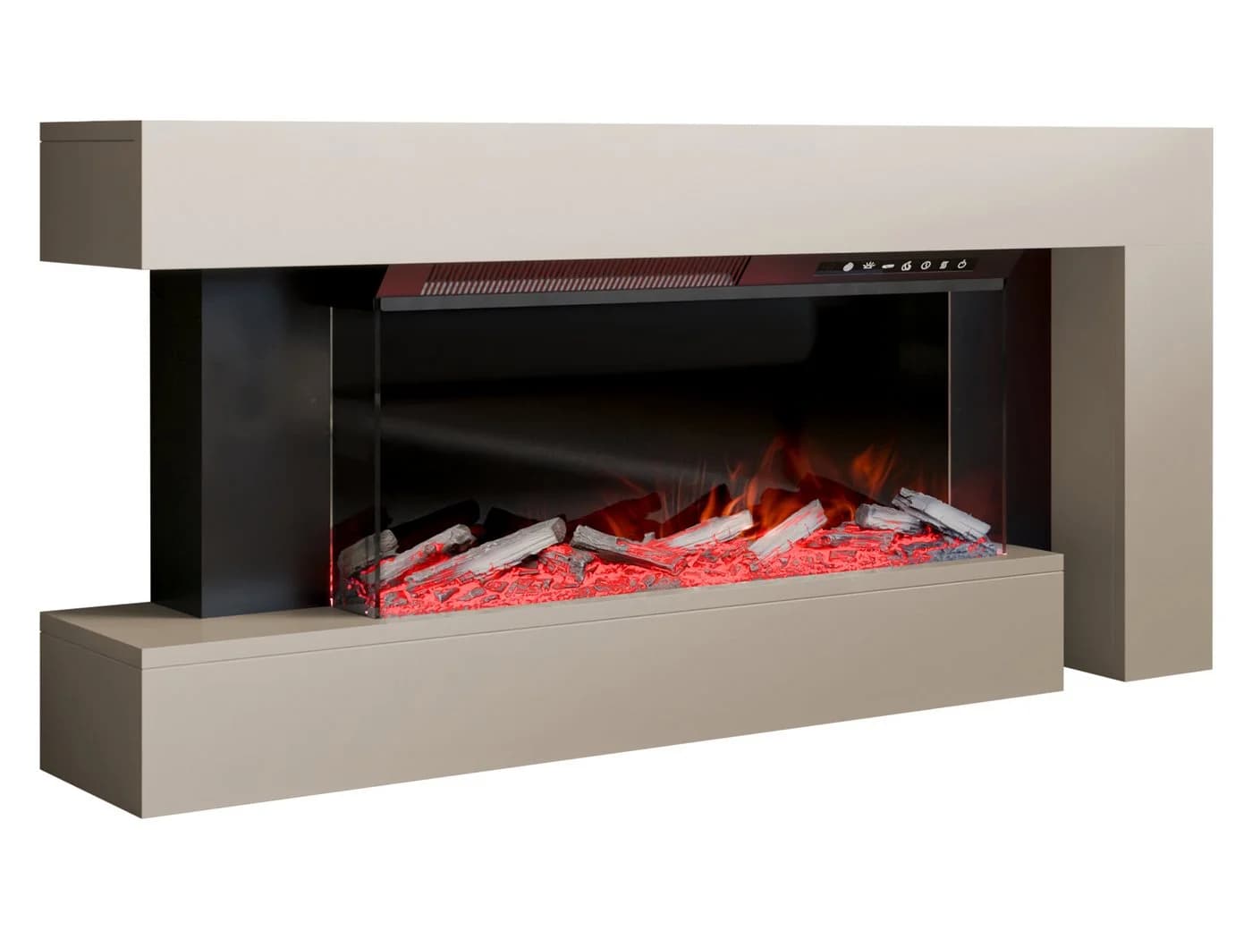 MIRJAN24 Kommode Haga mit Kamin LED-Flamme Harzholz-Effekt - Bild 2