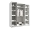 MIRJAN24 Kleiderschrank Santi I mit vier Drehtüren, Metallgriffe, Kleiderstange Bild 4