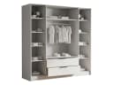 MIRJAN24 Kleiderschrank Sofia II mit Frontspiegel und Schubladen Bild 3