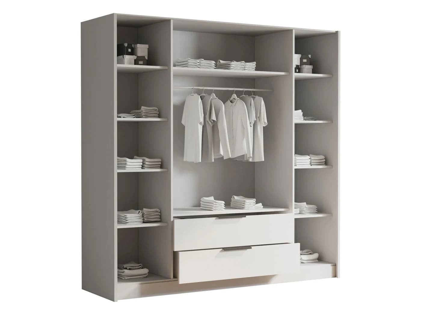 MIRJAN24 Kleiderschrank Sofia II mit Frontspiegel und Schubladen - Bild 3