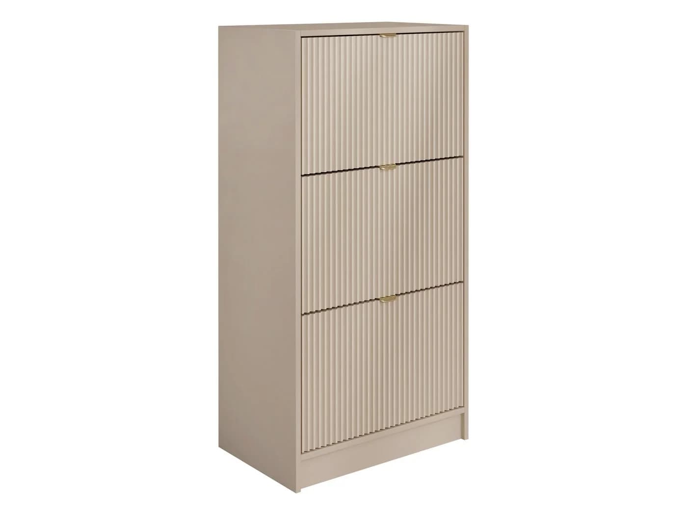 MIRJAN24 Schuhschrank Tireno 3K Aluminiumgriffe Gold - Bild 2