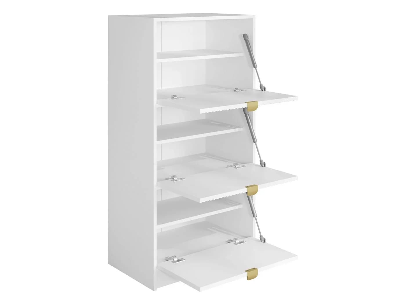 MIRJAN24 Schuhschrank Tireno 3K Aluminiumgriffe Gold - Bild 3
