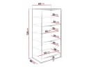 MIRJAN24 Schuhschrank Tireno 3K Aluminiumgriffe Gold Bild 4