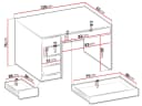 MIRJAN24 Schminktisch Ada Griffloses System 5 Schubladen Bild 5