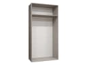MIRJAN24 Kleiderschrank Mila I 100 Schwarz mit Kleiderstange Bild 4