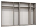 MIRJAN24 Kleiderschrank Mila I 300 Weiß/Gold mit sechs Drehtüren Bild 4