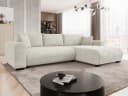 MIRJAN24 Ecksofa Merkos Beige Chenille mit Schlaffunktion und Bettkasten Bild 3