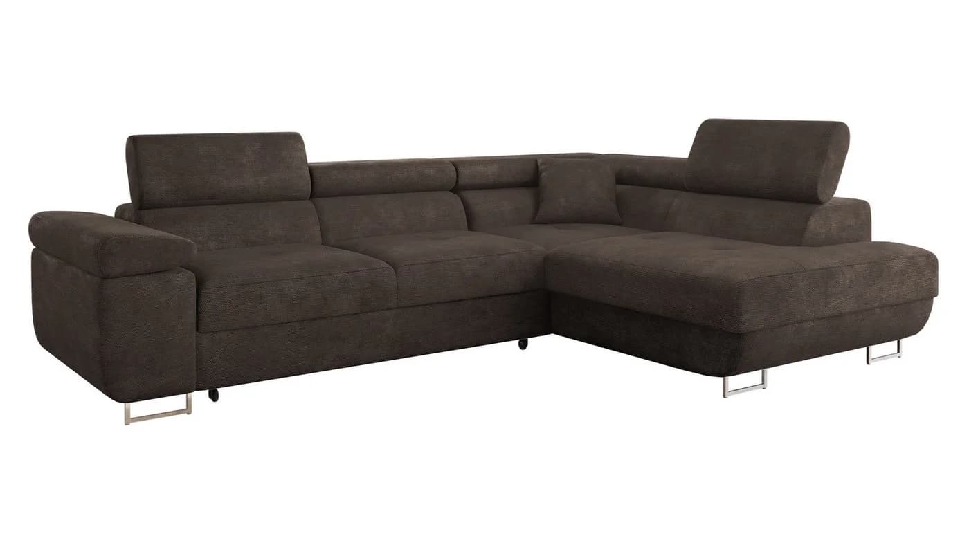 MIRJAN24 Ecksofa Torezio mit Bettkasten und Schlaffunktion
