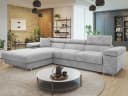 MIRJAN24 Ecksofa Torezio Mini Grau mit Bettkasten und Schlaffunktion Bild 2