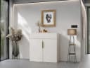 MIRJAN24 Kommode Kerkin 2D1S mit Goldgriffen Bild 1