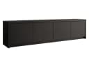 MIRJAN24 TV-Schrank Solid 4D Schwarz Push to Open Bild 2