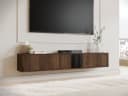 MIRJAN24 TV-Schrank Philippe 190 Modern Braun/Schwarz Push-to-Open Bild 1