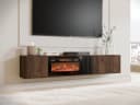MIRJAN24 TV-Schrank Philippe 190 mit Kamin und LED-Flamme Bild 1