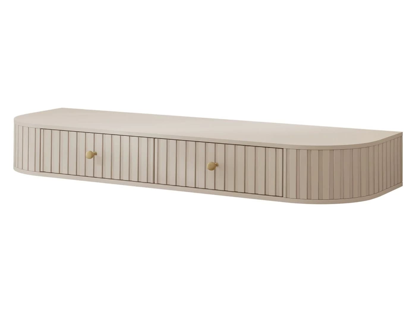 MIRJAN24 Schminktisch Sepiroz 2S Beige Gold Metallgriffe - Bild 2