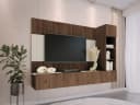 MIRJAN24 Wohnwand Deromi II 3er-Set Eiche Okapi mit Push-to-Open Bild 2