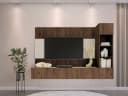 MIRJAN24 Wohnwand Deromi II 3er-Set Eiche Okapi mit Push-to-Open Bild 3