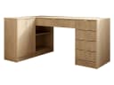 MIRJAN24 Schreibtisch Tireno mit Stauraum und Goldgriffen Bild 2