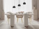 MIRJAN24 Wotkon Tisch Sandbeige/Travertin Bild 3