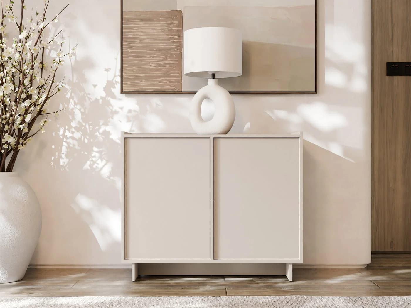 MIRJAN24 Kommode Yasumi K98 Beige Griffloses Öffnungssystem