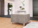MIRJAN24 Polsterhocker Dover Cord Beige Bild 1