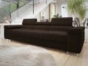 MIRJAN24 Sofa Torezio 3 Cord Braun Einstellbare Kopfstützen Bild 2