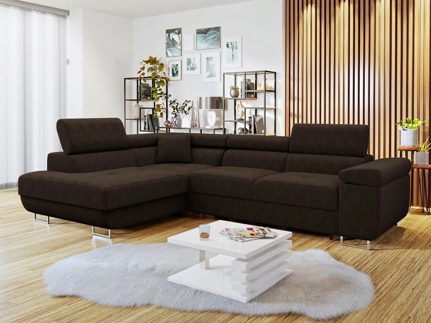 MIRJAN24 Ecksofa Torezio Cord mit Bettkasten und Schlaffunktion - Bild 3