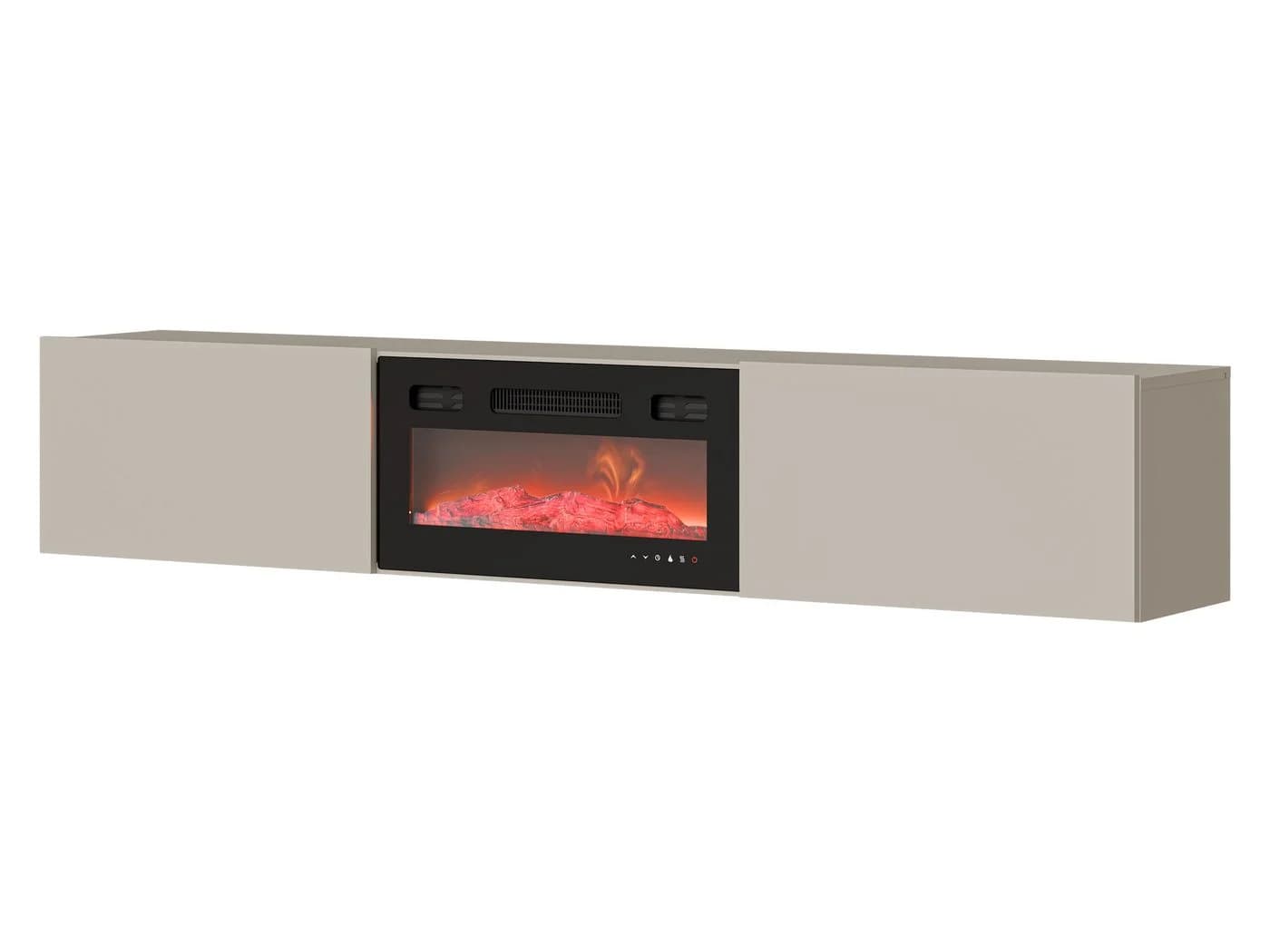 MIRJAN24 TV-Schrank Govi 180 EF mit LED-Kamin und Heizfunktion Beige - Bild 2