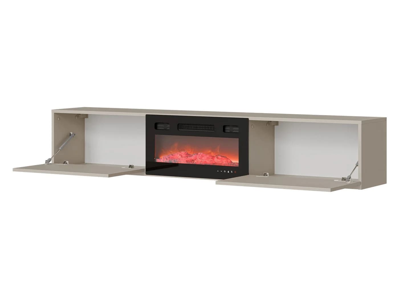 MIRJAN24 TV-Schrank Govi 180 EF mit LED-Kamin und Heizfunktion Beige - Bild 3