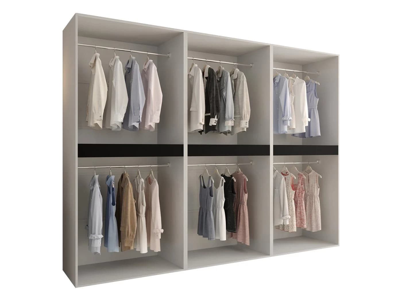 MIRJAN24 Kleiderschrank Espresso 240 mit 12 Türen - Bild 5