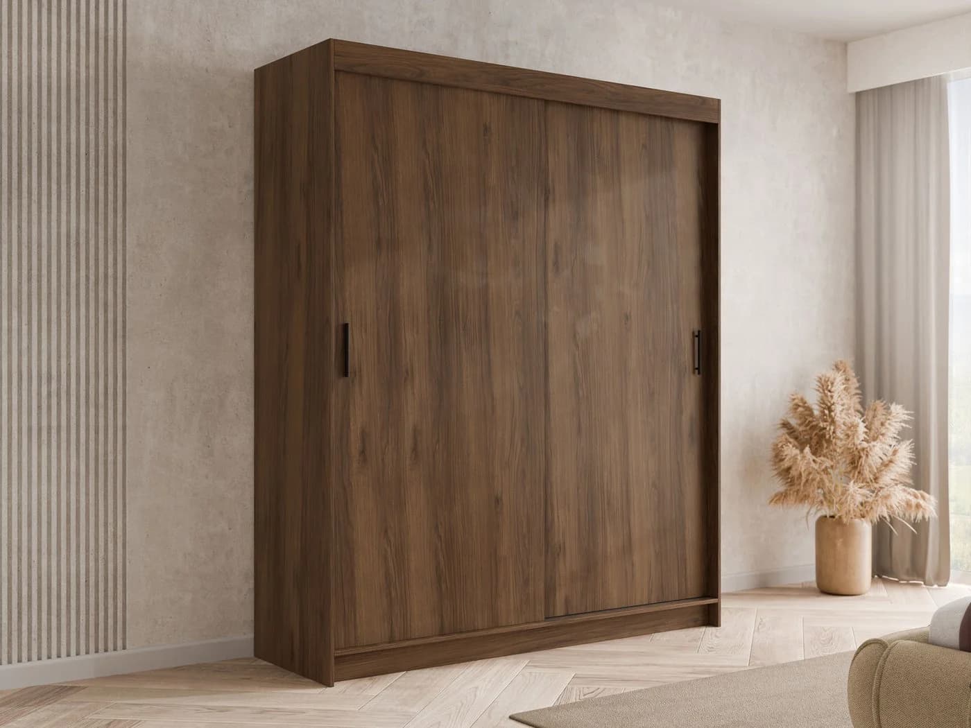 MIRJAN24 Kleiderschrank Infinity I mit Schiebetüren und Kleiderstange