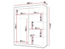 MIRJAN24 Kleiderschrank Infinity I mit Schiebetüren und Kleiderstange Bild 4