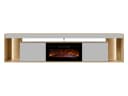 MIRJAN24 TV-Schrank Fiore EF 2D mit Kamin Beige/Grau Bild 3
