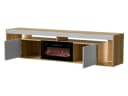 MIRJAN24 TV-Schrank Fiore EF 2D mit Kamin Beige/Grau Bild 4
