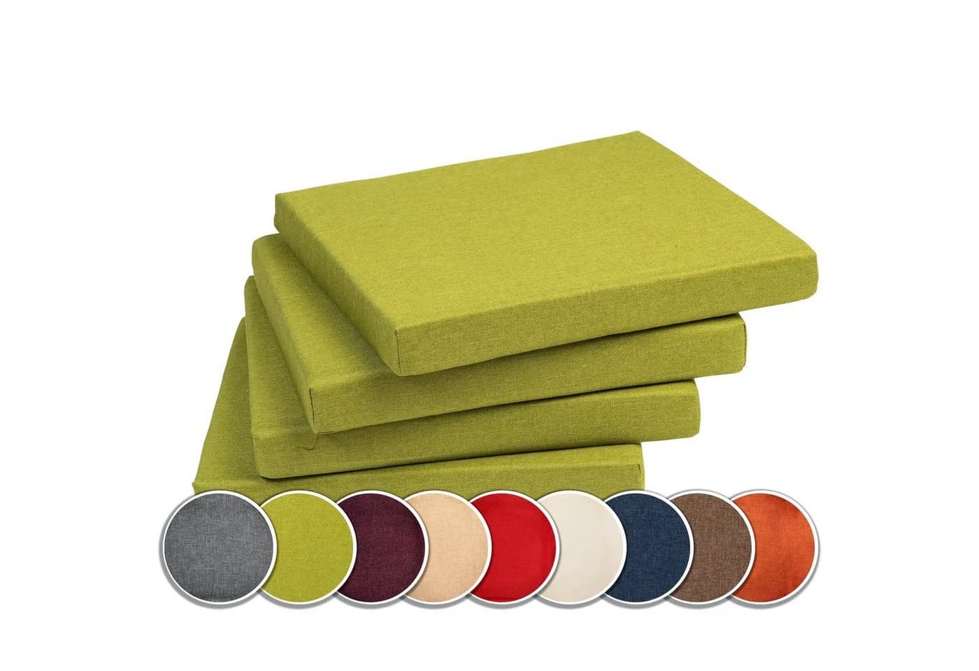 sunnypillow Stuhlkissen 4er Set Grün Modern - Bild 2