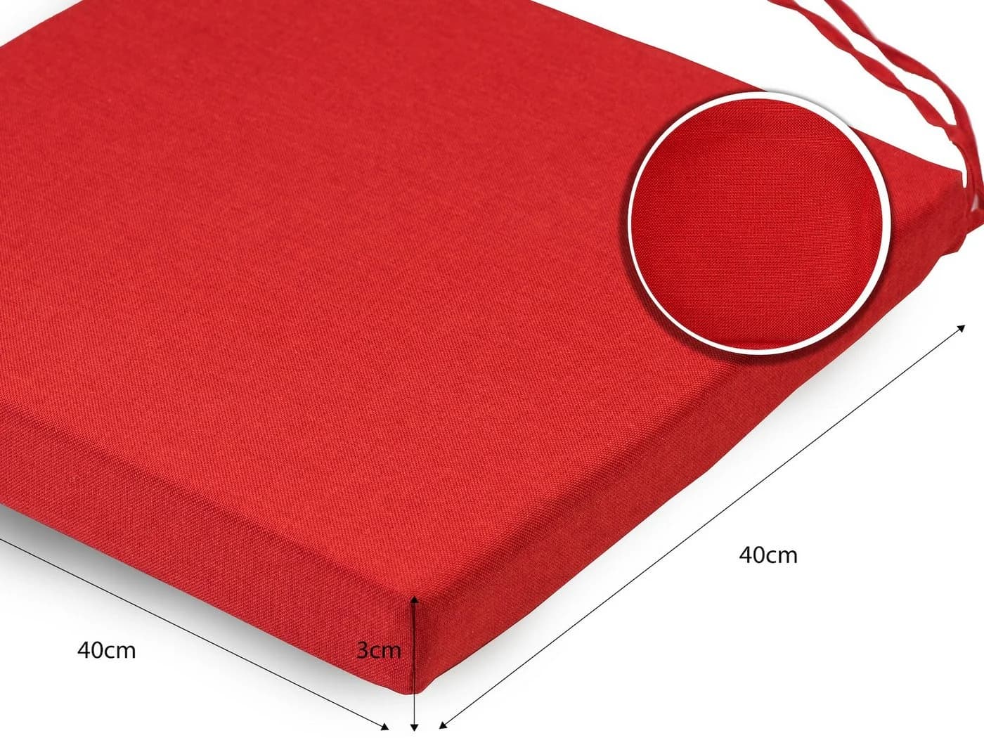 sunnypillow Stuhlkissen 4er Set Rot Modern - Bild 4