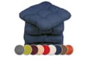 sunnypillow Stuhlkissen 40x40 cm 4er Set Blau Bild 2