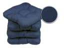 sunnypillow Stuhlkissen 40x40 cm 4er Set Blau Bild 5