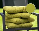 sunnypillow Stuhlkissen 4er Set Grün 8cm Dicke Bild 5
