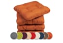 sunnypillow Stuhlkissen 4er Set Orange 40x40 cm 8cm Dicke Bild 2