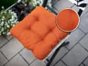 sunnypillow Stuhlkissen 4er Set Orange 40x40 cm 8cm Dicke Bild 4