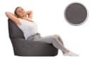 sunnypillow Gaming Sitzsack XXL Anthrazit mit Styropor Füllung Bild 1