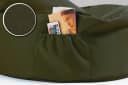 sunnypillow Gaming Sitzsack XXL Dunkelgrün mit Styropor-Füllung Bild 3
