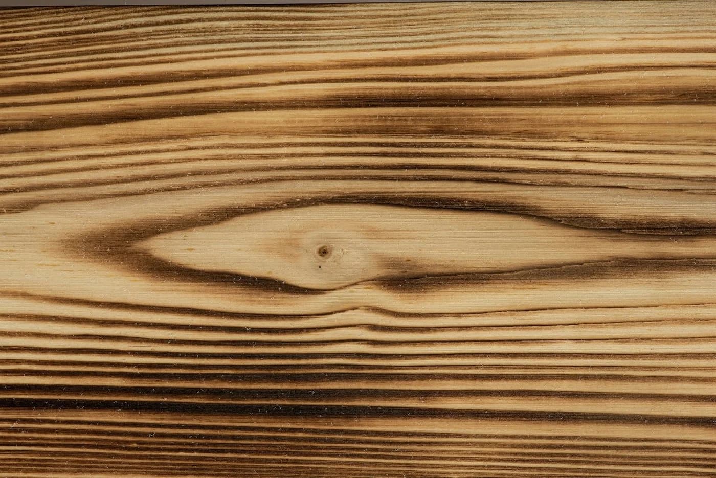 sunnypillow Palettenbett mit Kopfteil Holzbett Geflammt - Bild 5