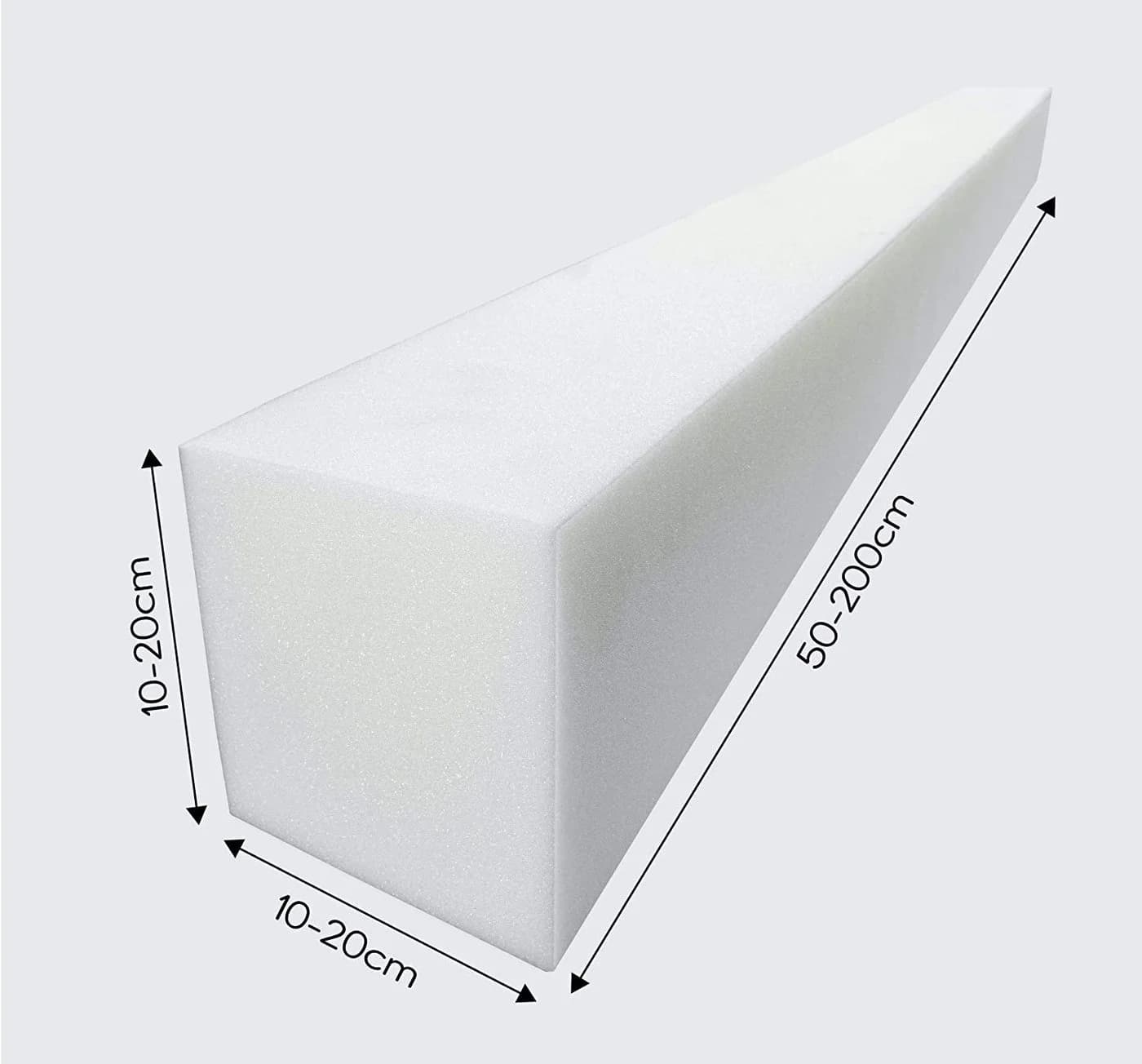 sunnypillow Kaltschaummatratze Schaumstoffstreifen Matratzenverlängerung Weiß - Bild 3
