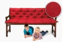 sunnypillow Bankauflage Rot Polyester Befestigungsbänder Innen Außen Bild 1
